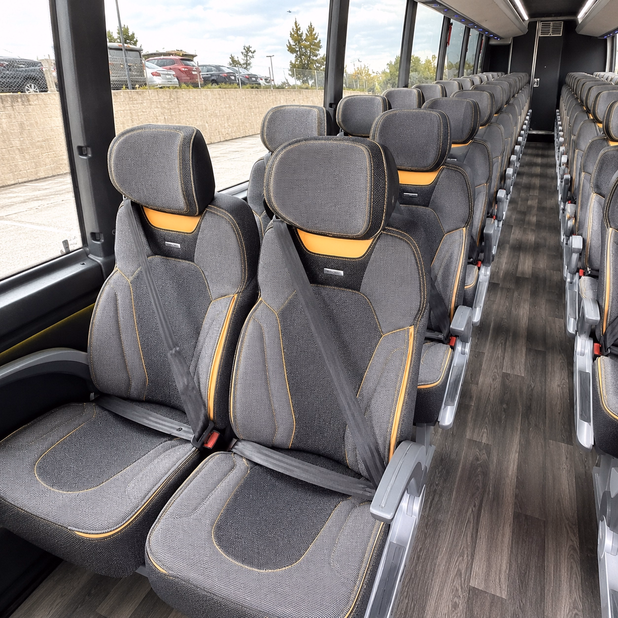 coral springs charter bus inside